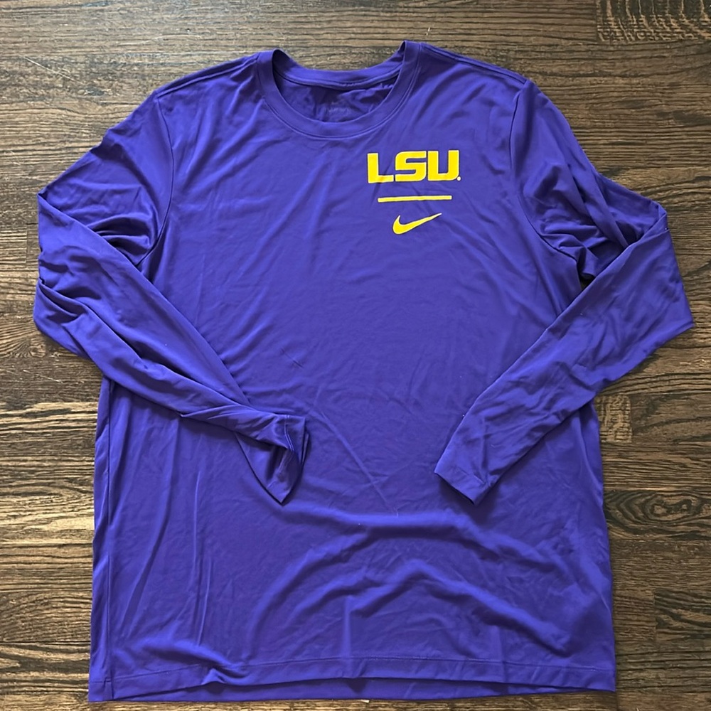 NIKE. LSU dry fit shirt